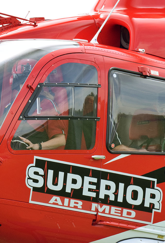 Superior Ambulance Pilot and Helicopter